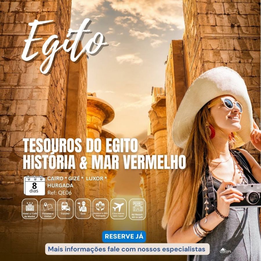 EGITO CAIRO, LUXOR E HURGHADA  8D  - (QE06)
